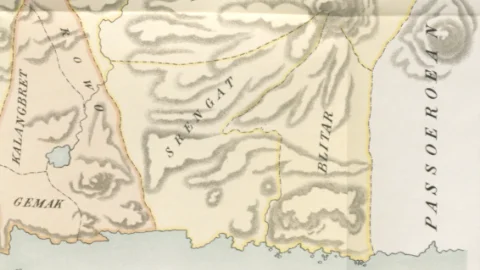 Peta Srengat & Blitar Sebelum Perjanjian Sepreh 1830