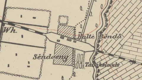 Peta Halte Bendo Tahun 1892